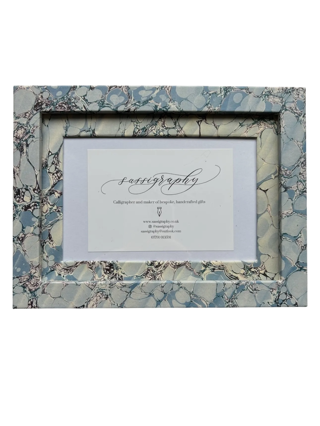 Marble Papered Photo Frame