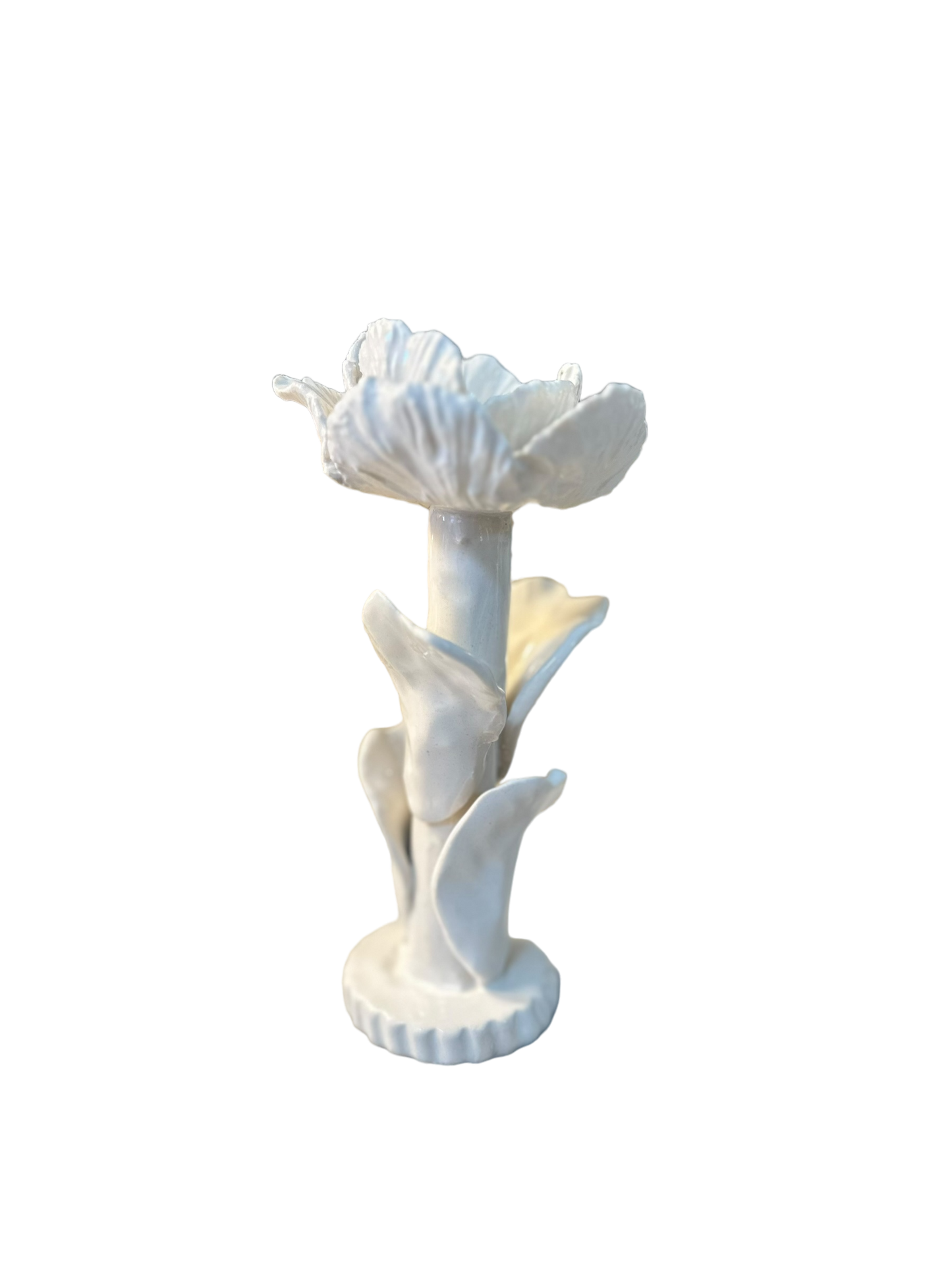 Ceramic Flower Candlesticks