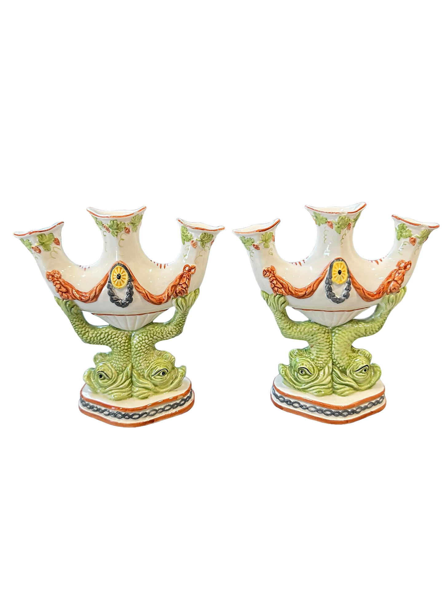 Pair of Italian Finger Vases