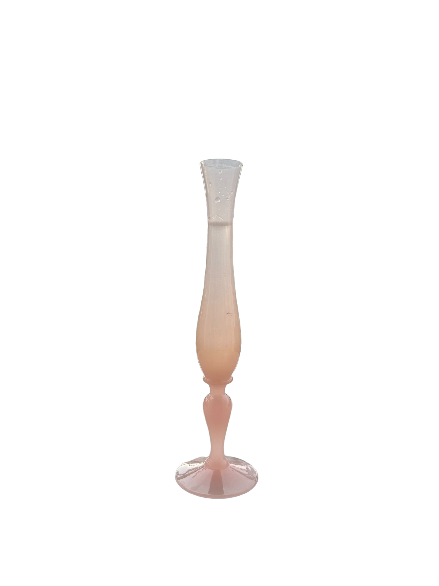 Pink Opaline Bud Vase - Small Flared