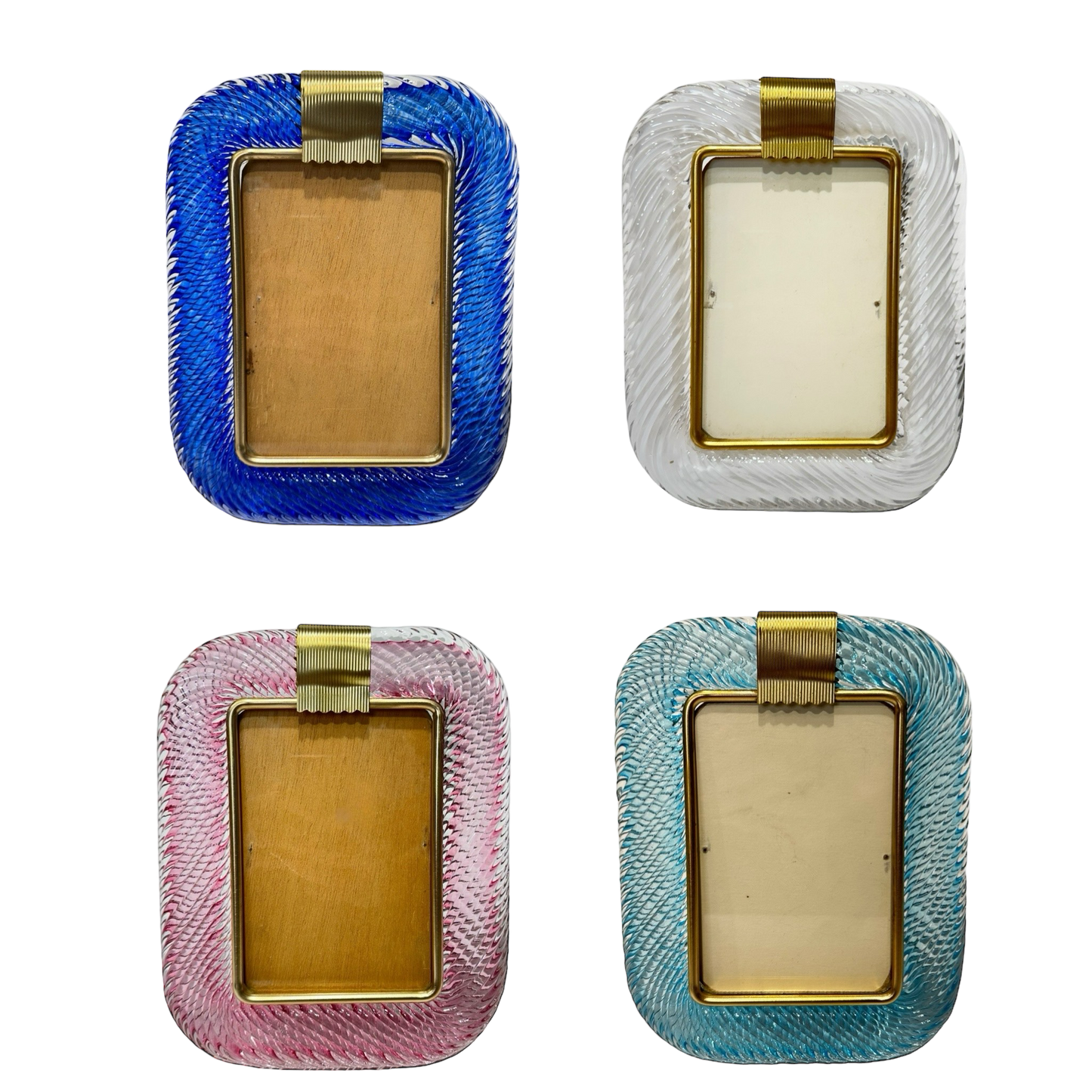 Vintage Murano Glass Picture Frames