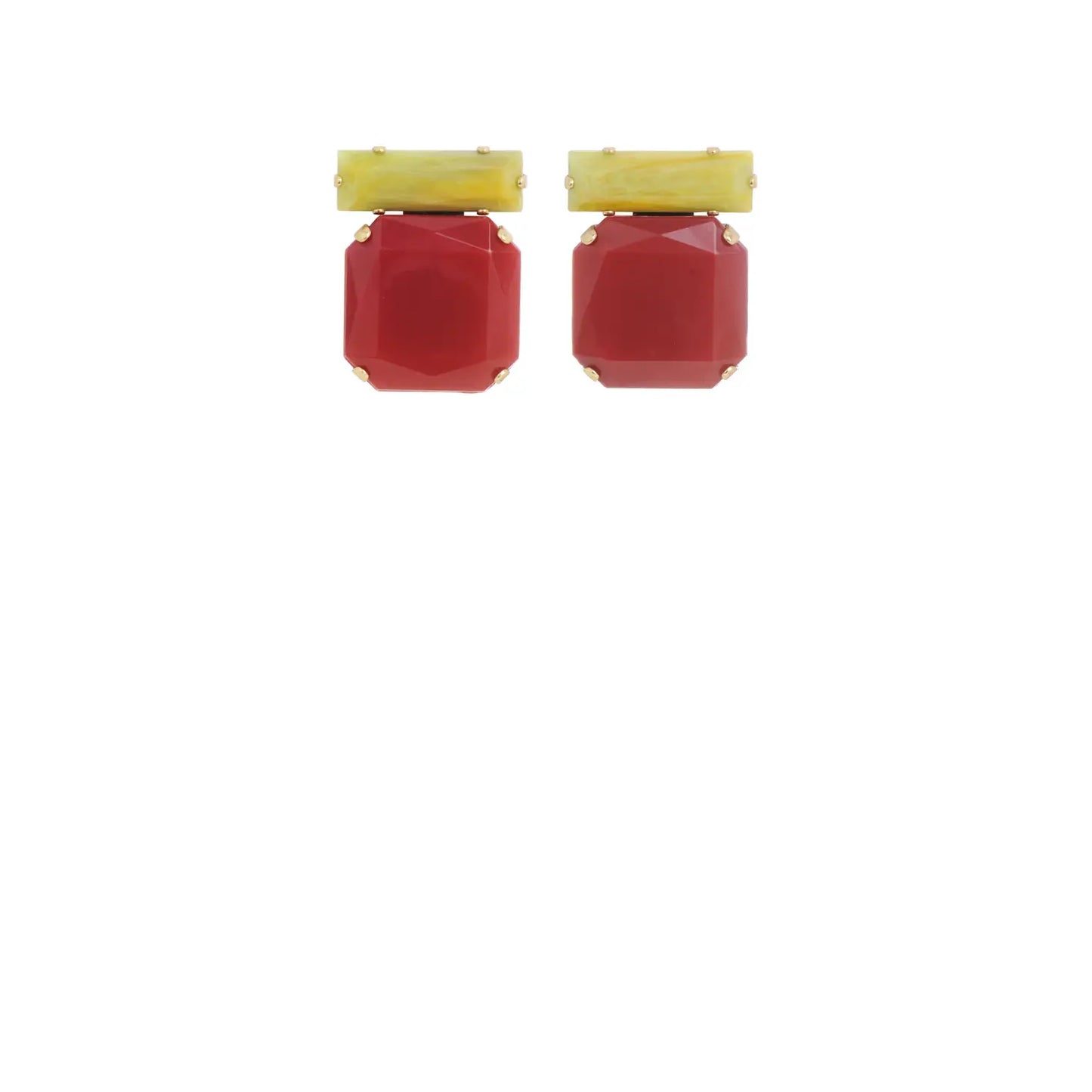 Caramel Block Earrings