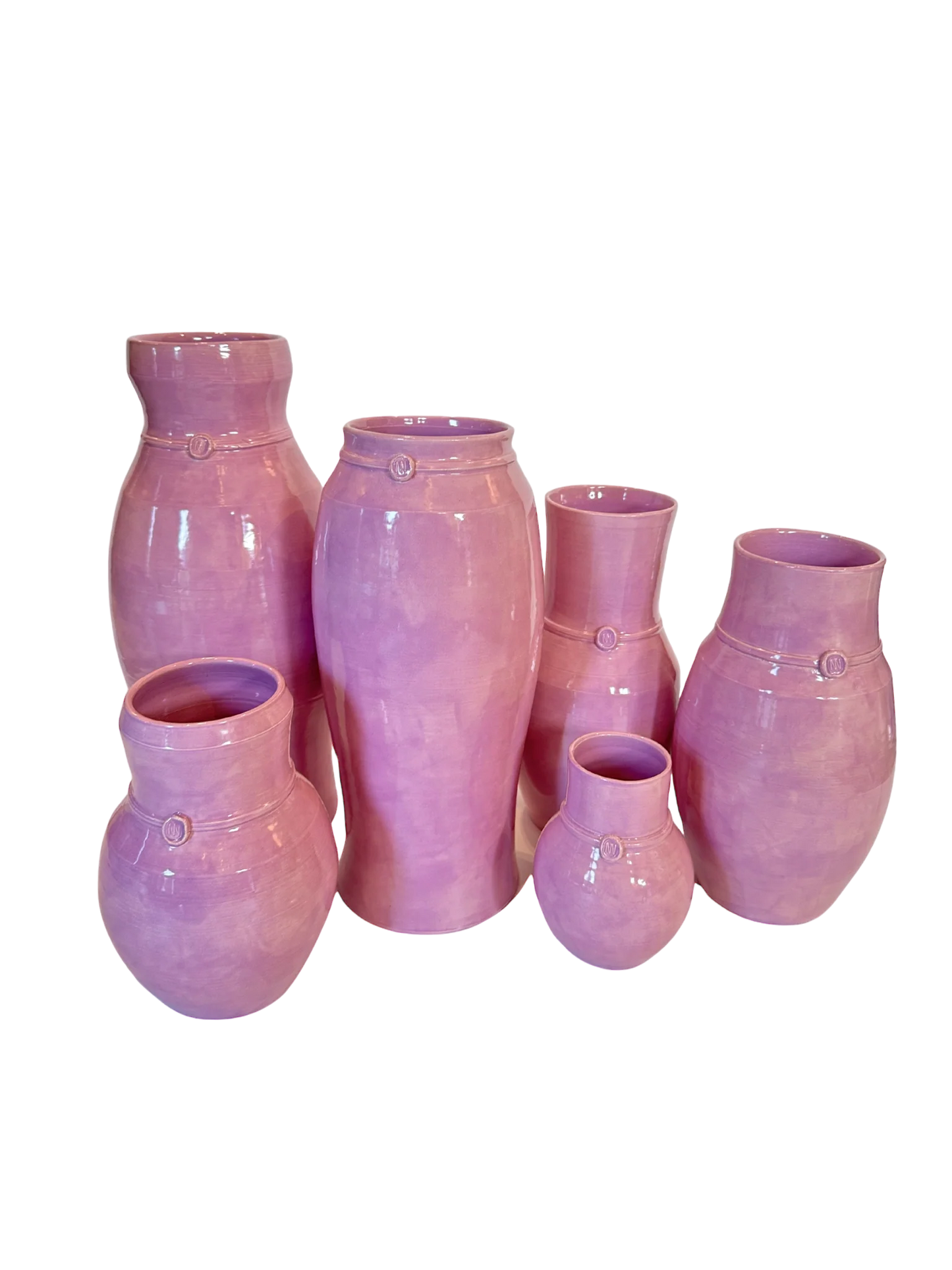 Nicholas Newcomb Banded Vase in Lavender