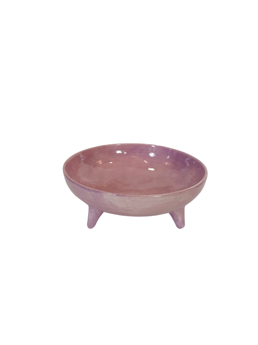 Small Tripod Bowl - Lavender 6.5”