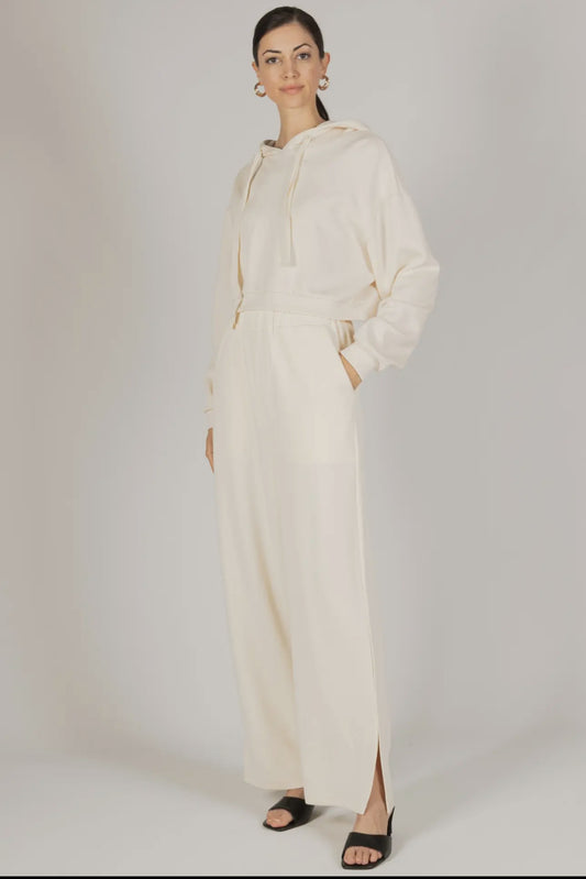 Scuba Wide Leg Pant w/ Slits