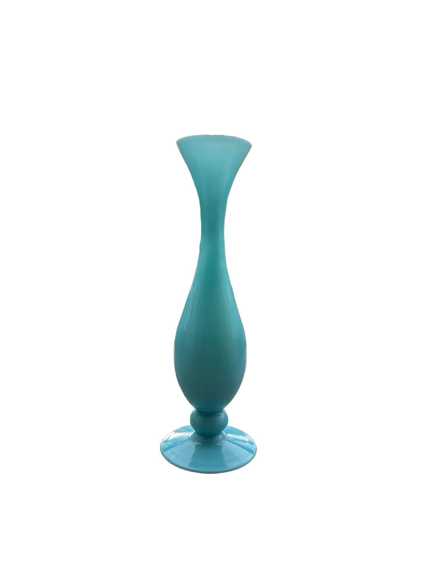 Blue Opaline Bud Vase - Flared