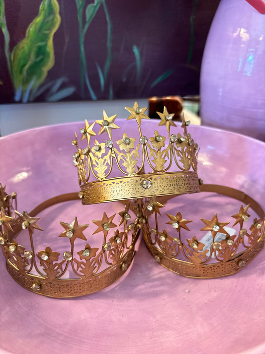 Goddess Star Tiara in Gold Finish