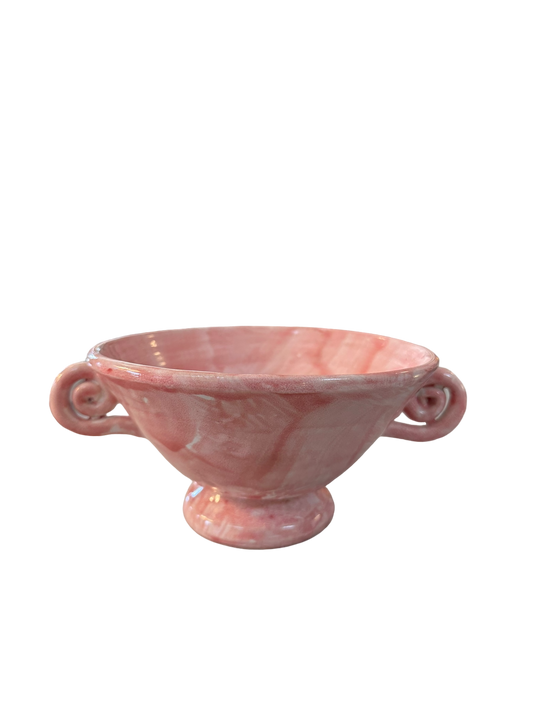 Ceramic Scroll Handle Bowl