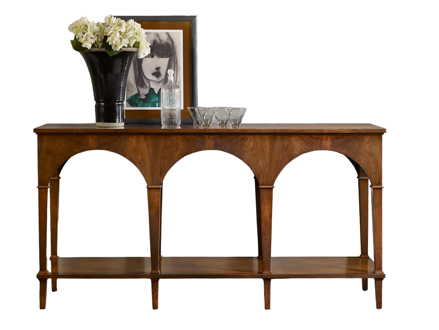 Triple Classical Console With Shelf