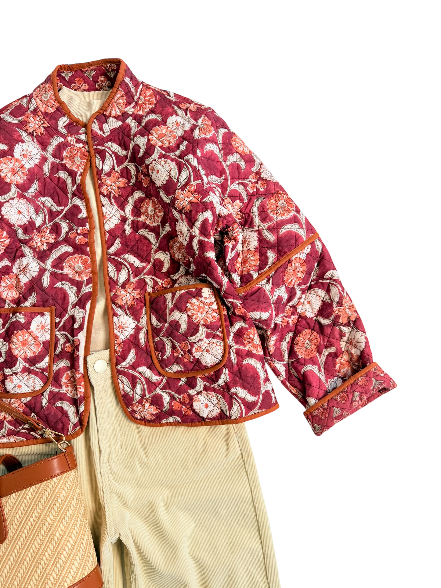 Camp Quilted Jacket in Spice