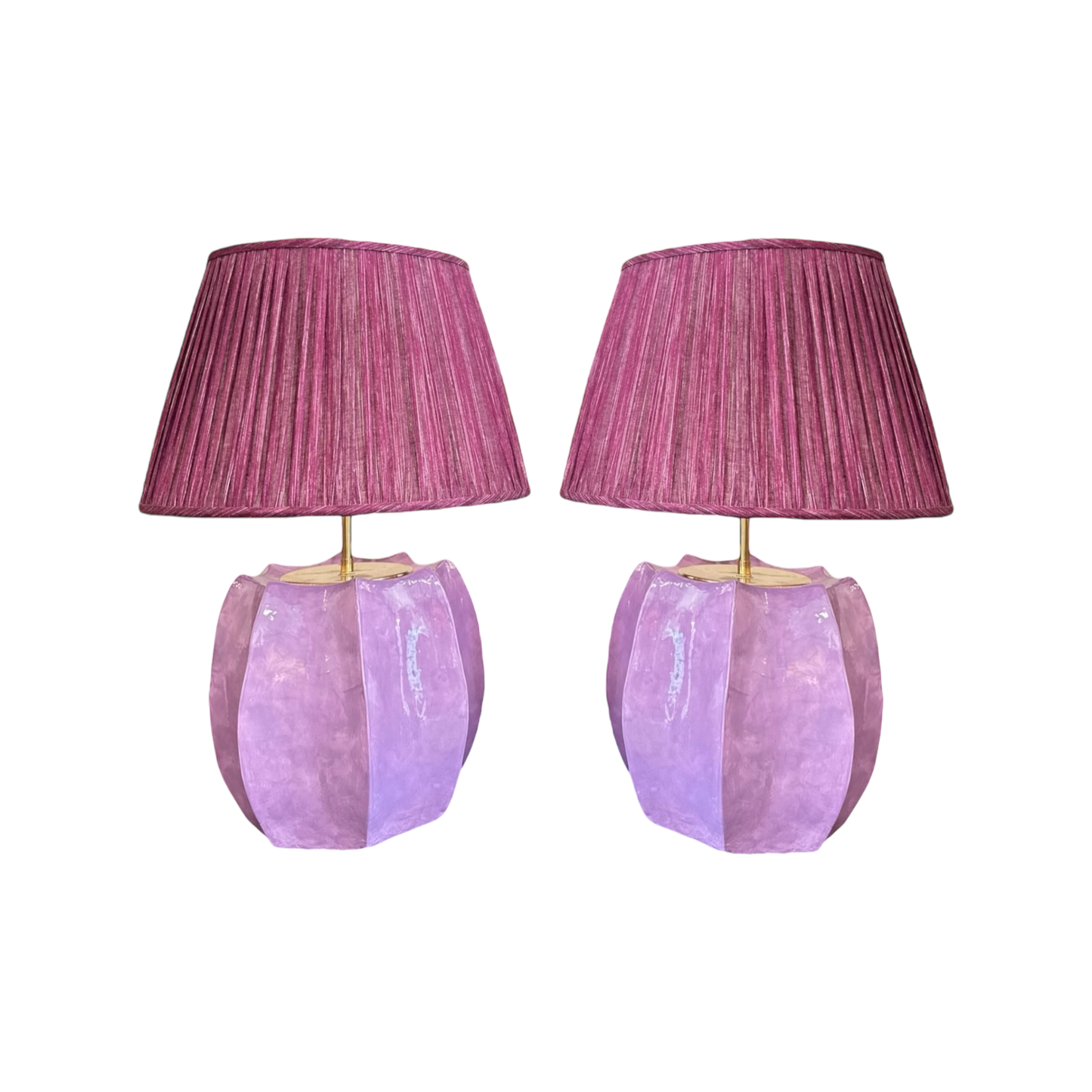 Nicholas Newcomb Acorn Lamp in Lavender