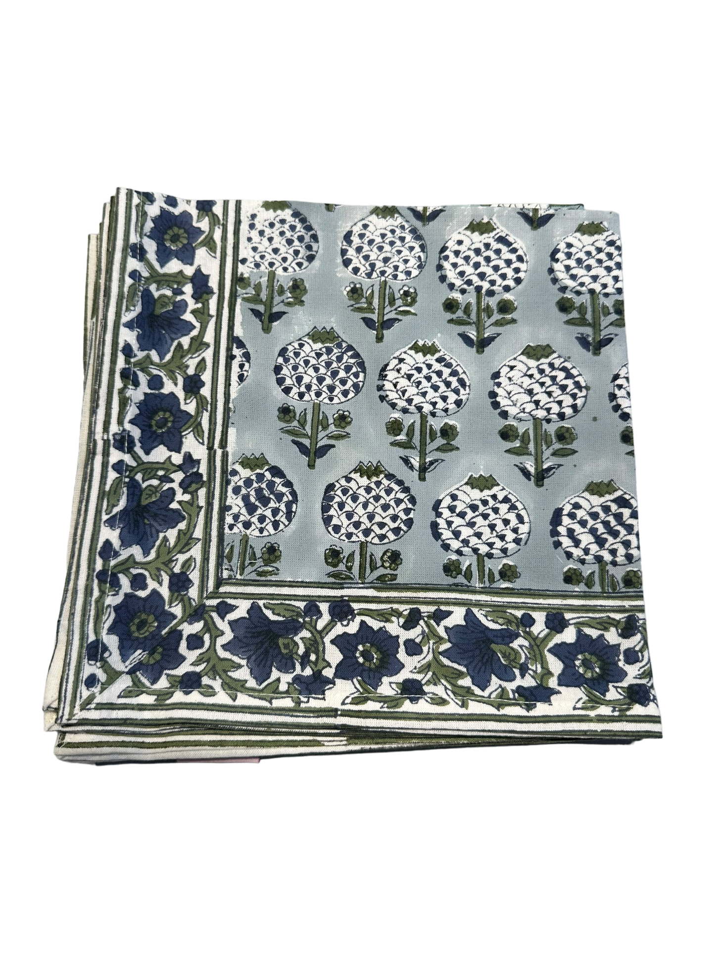 Set of 4 Block Print Napkins