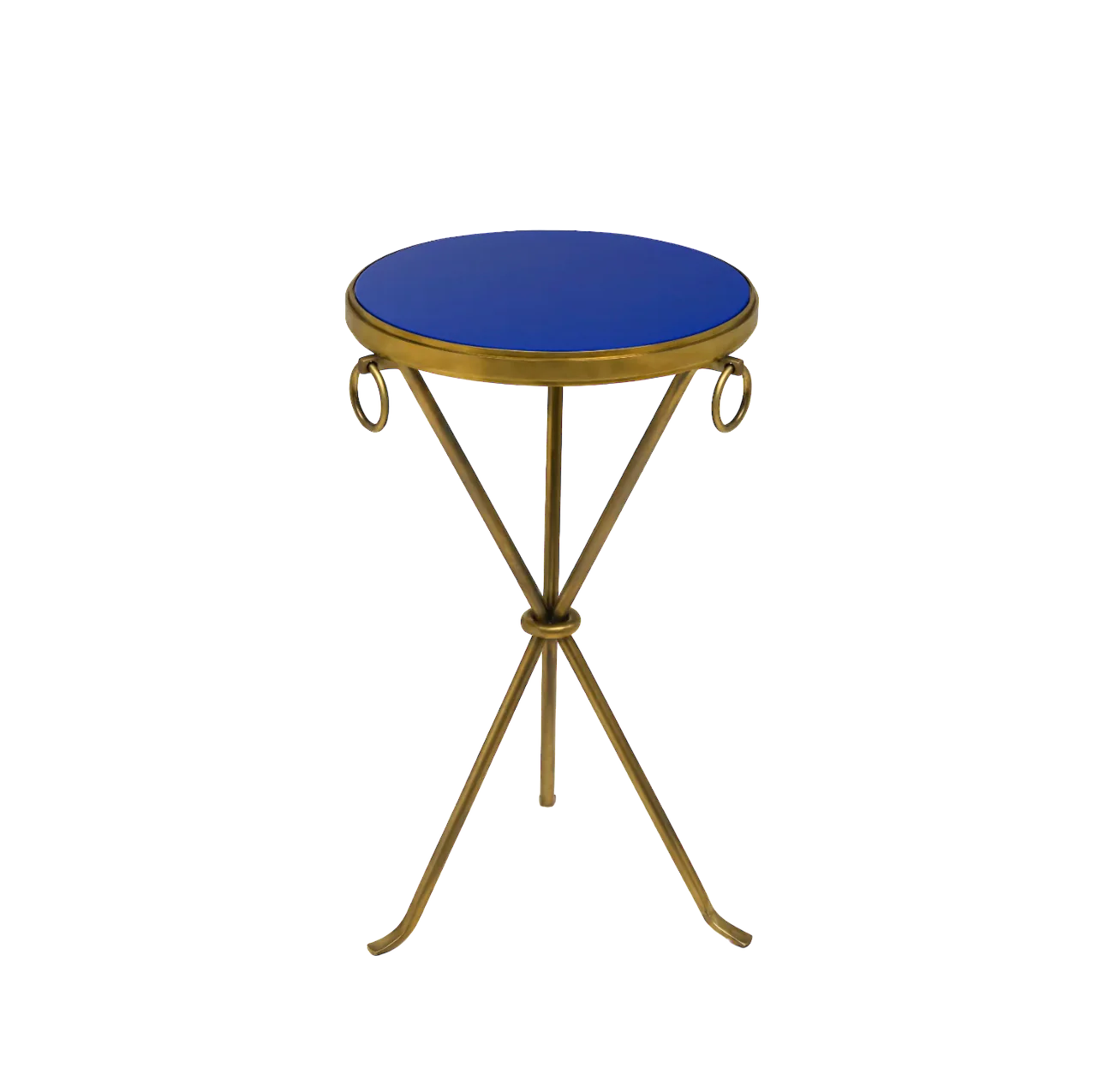 Lacquer Drinks Table - Blue