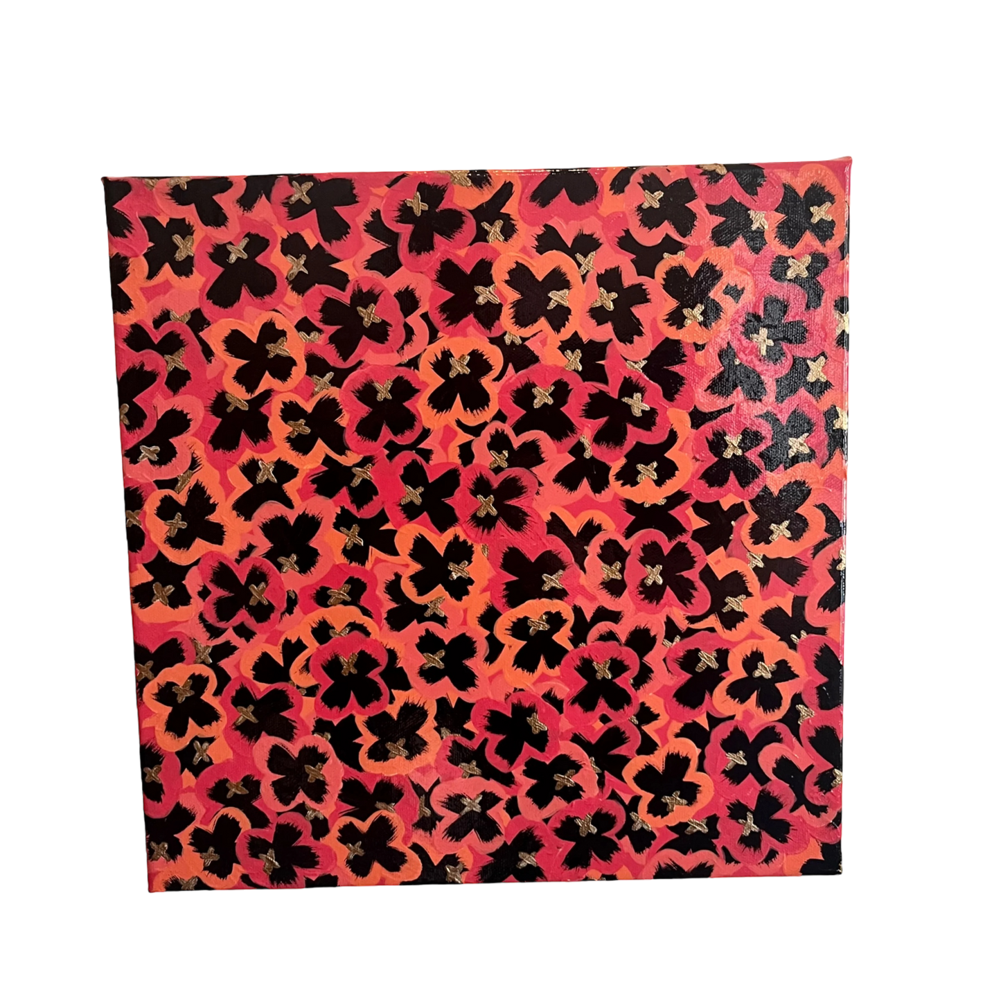 Scott Sanders Coral Pansies 10x10