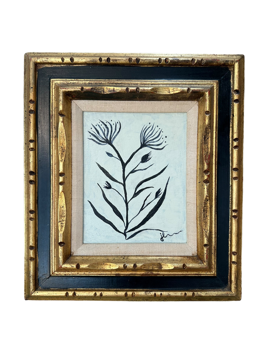 Jenn Leverett Art - B & W Framed Botanical