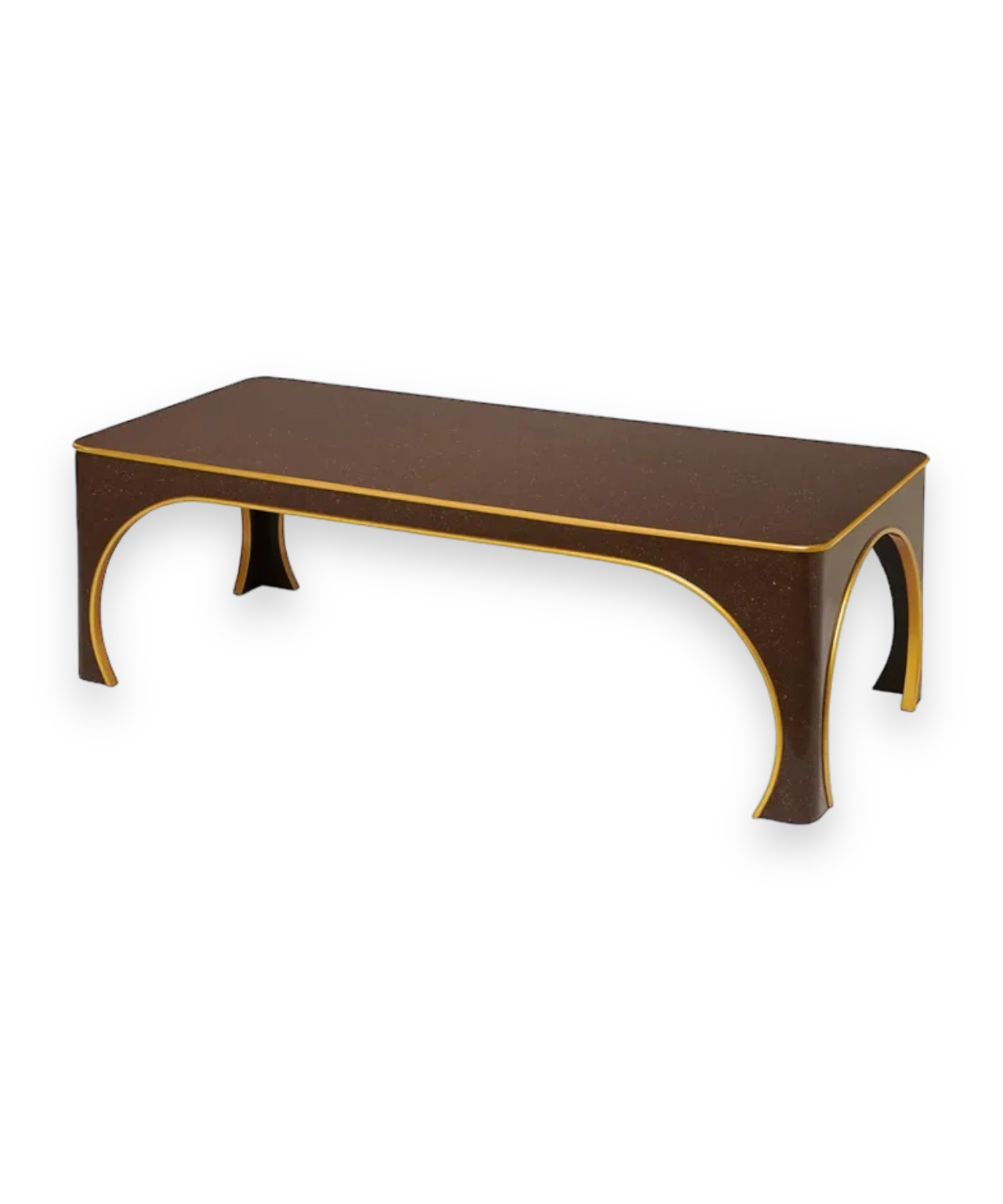 Brighton Coffee Table - Porphyry / Gold Edge