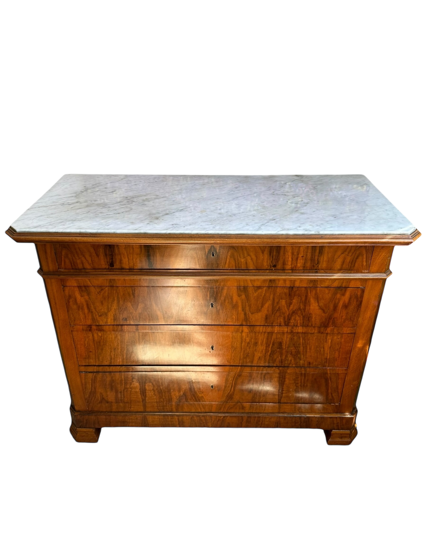 Antique Louis Philippe Chest with Marble Top