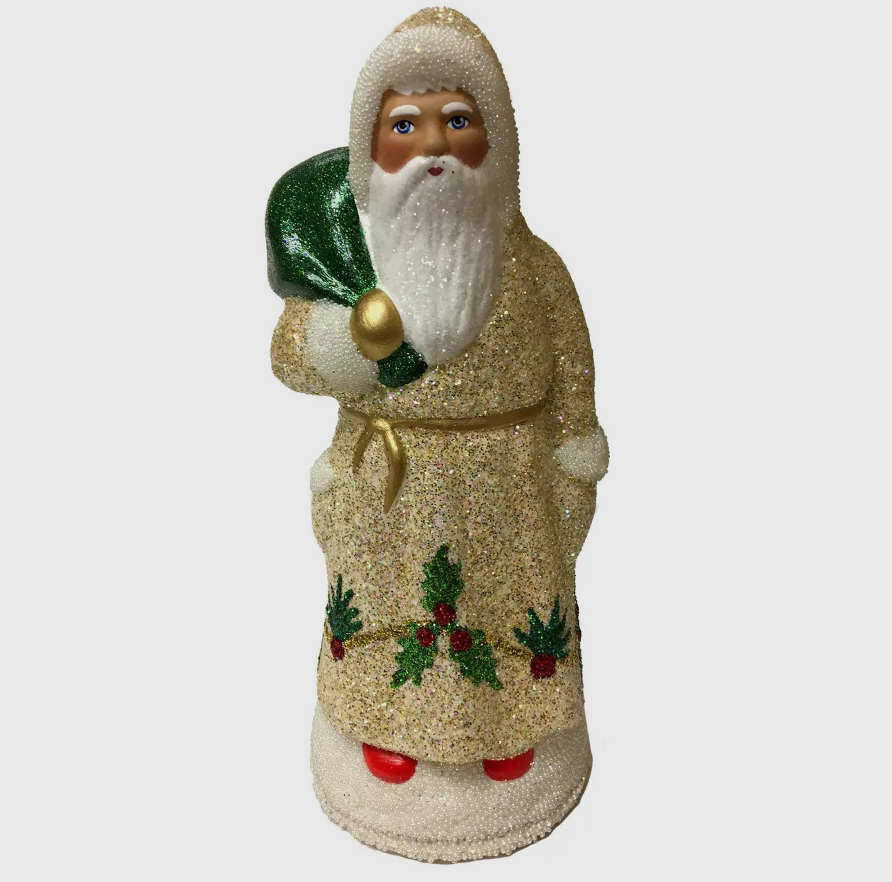 Ino Schaller White Gold Santa with Holly