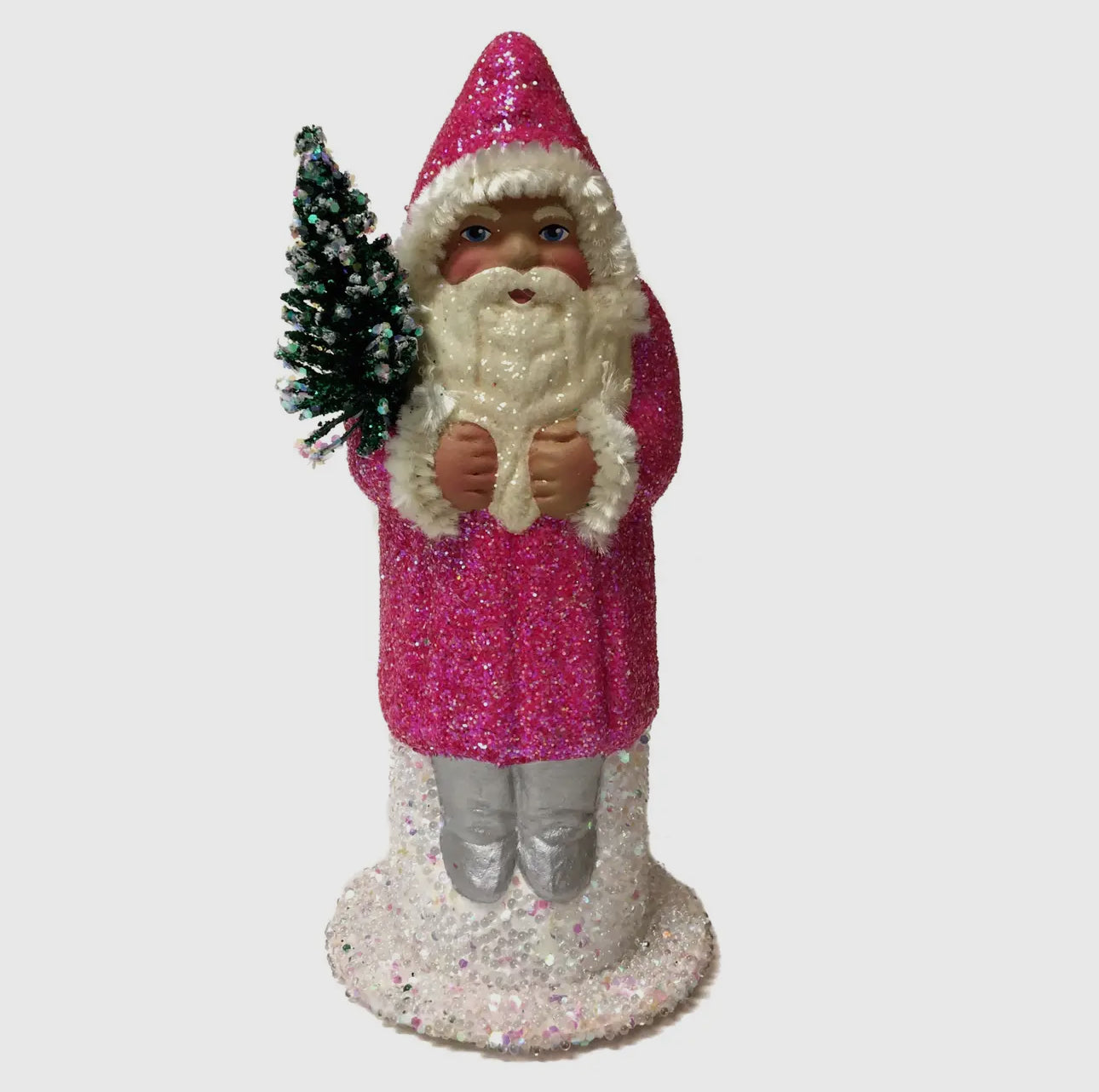 Ino Schaller Bright Pink Glitter Santa