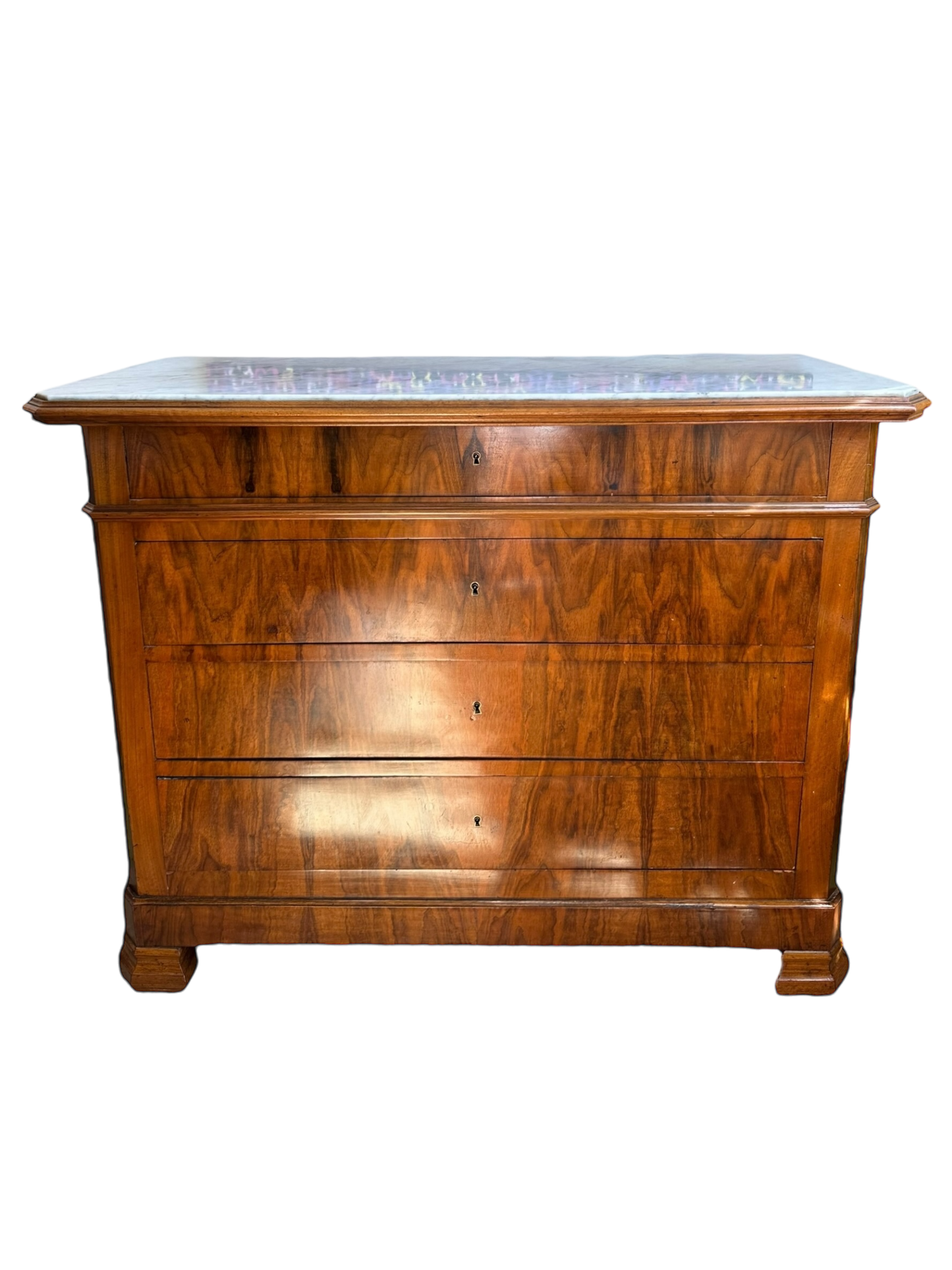 Antique Louis Philippe Chest with Marble Top