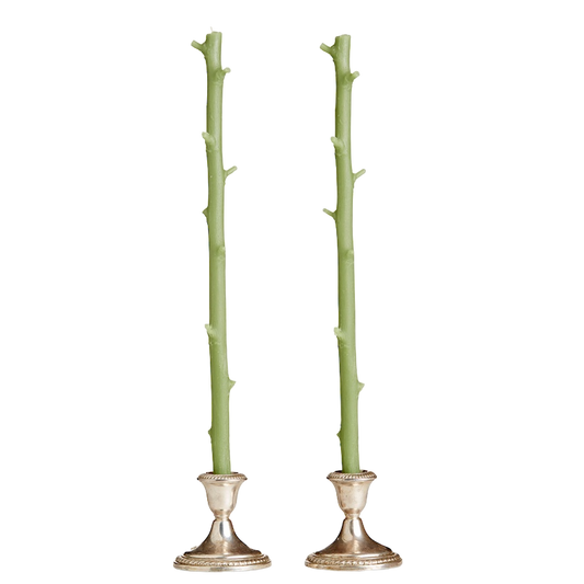 Hickory Stick Candles / Pair