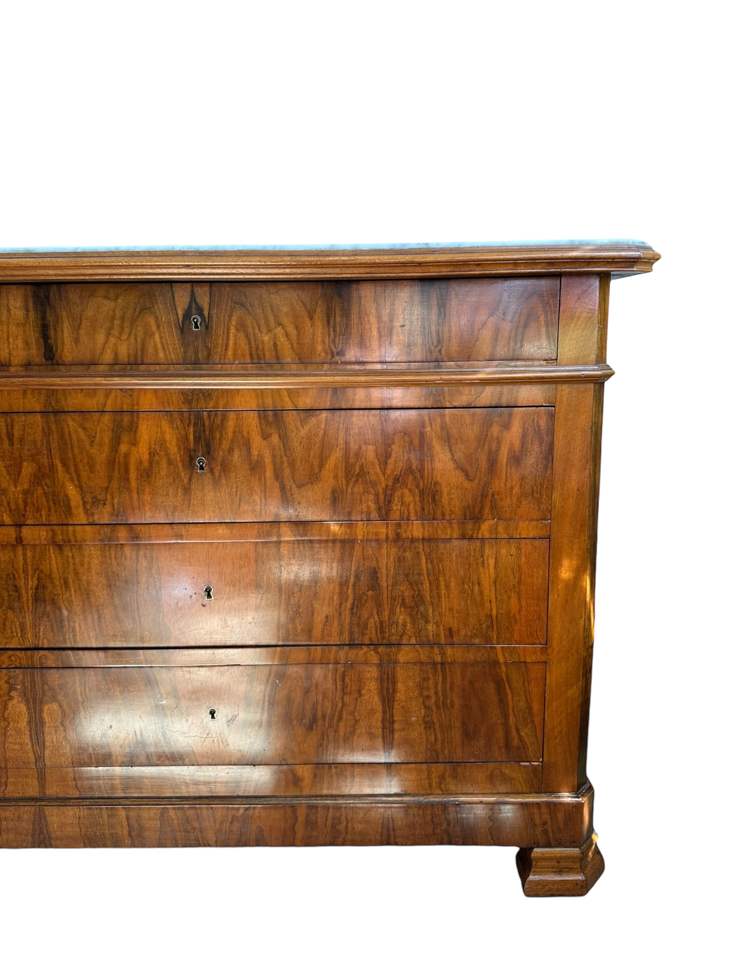 Antique Louis Philippe Chest with Marble Top