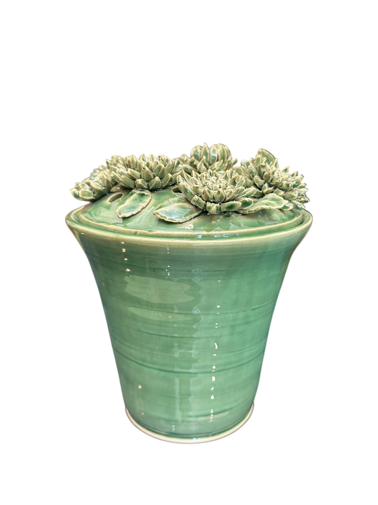 Large Fleurs Bough Pot - Green