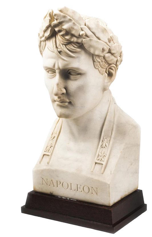 Carved Marble Bust Of Napoleon As Julius Caesar