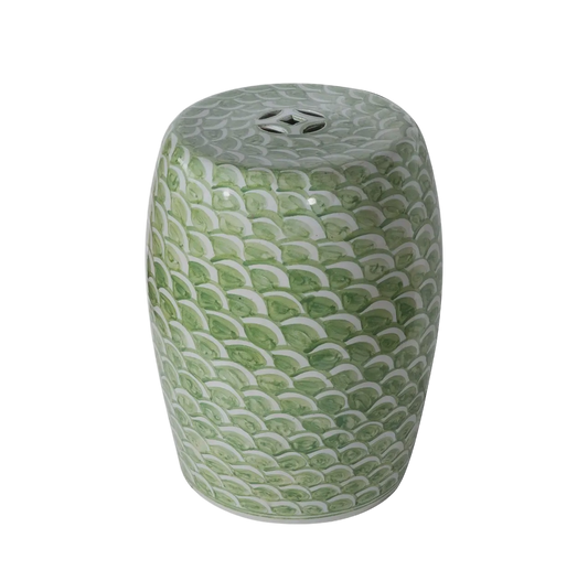 Mint Green Fish Scale Porcelain
Garden Stool