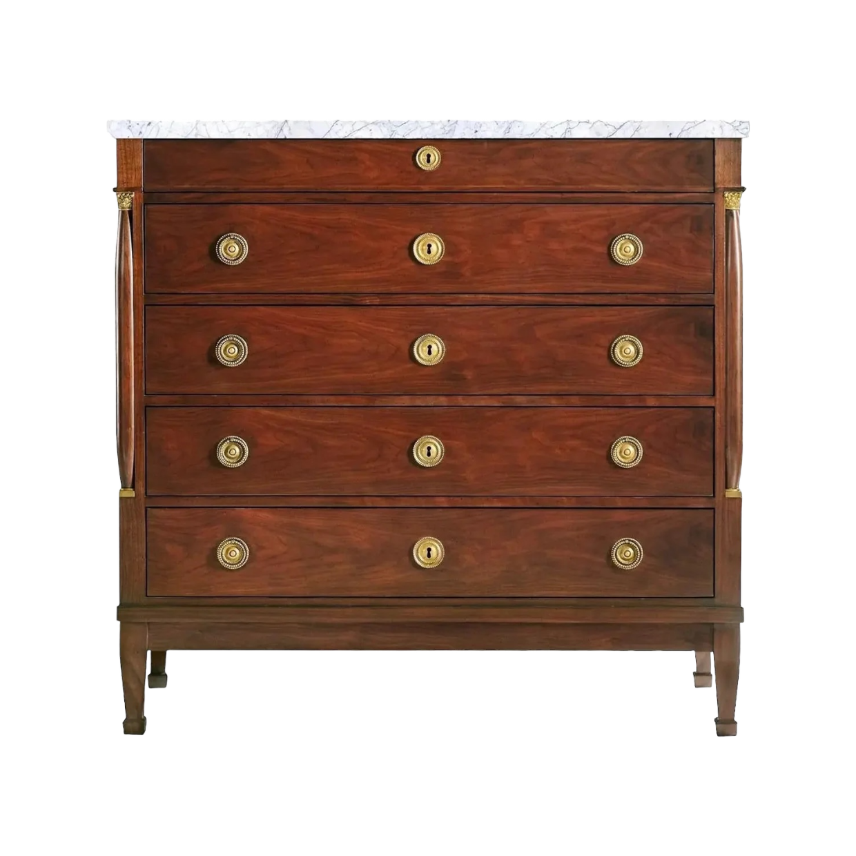 Walnut Chest with Columns