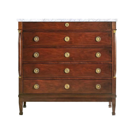 Walnut Chest with Columns