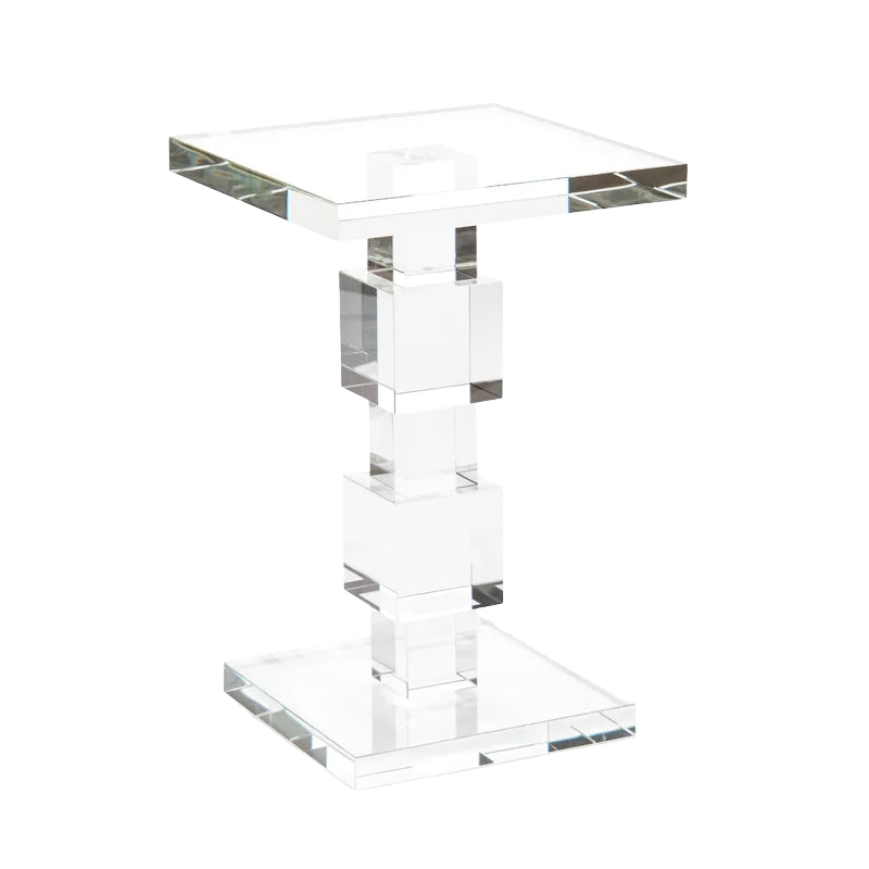 Crystal Block End Table