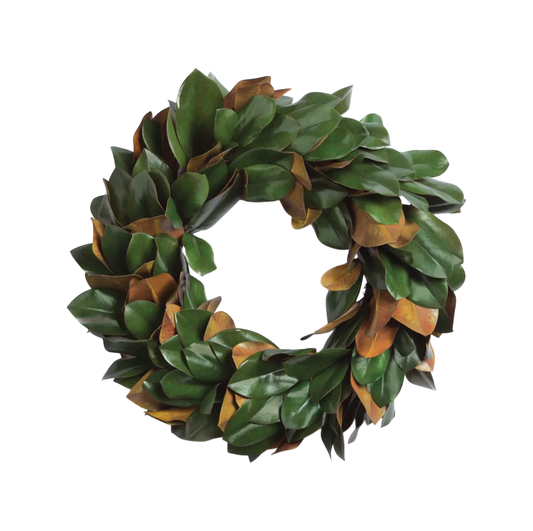 Grand Magnolia Leaf Wreath 24"