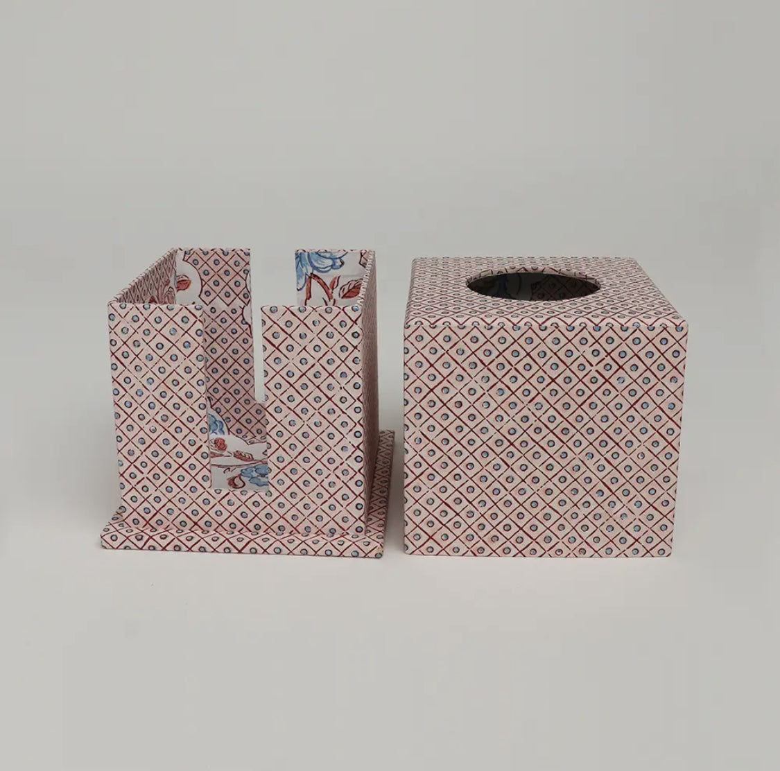 Hand Block Printed Tissue Box