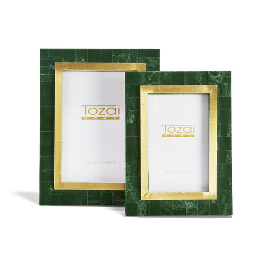 Aventurine Green and Gold 4x6 Photo Frame