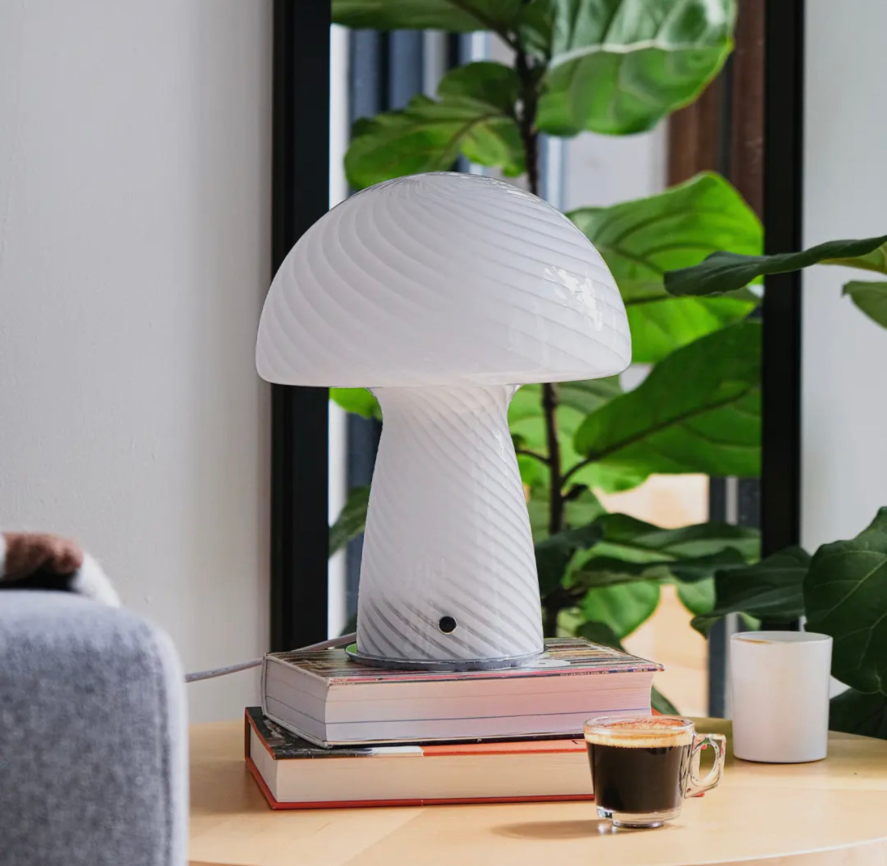 Large Glass Mushroom Lamps