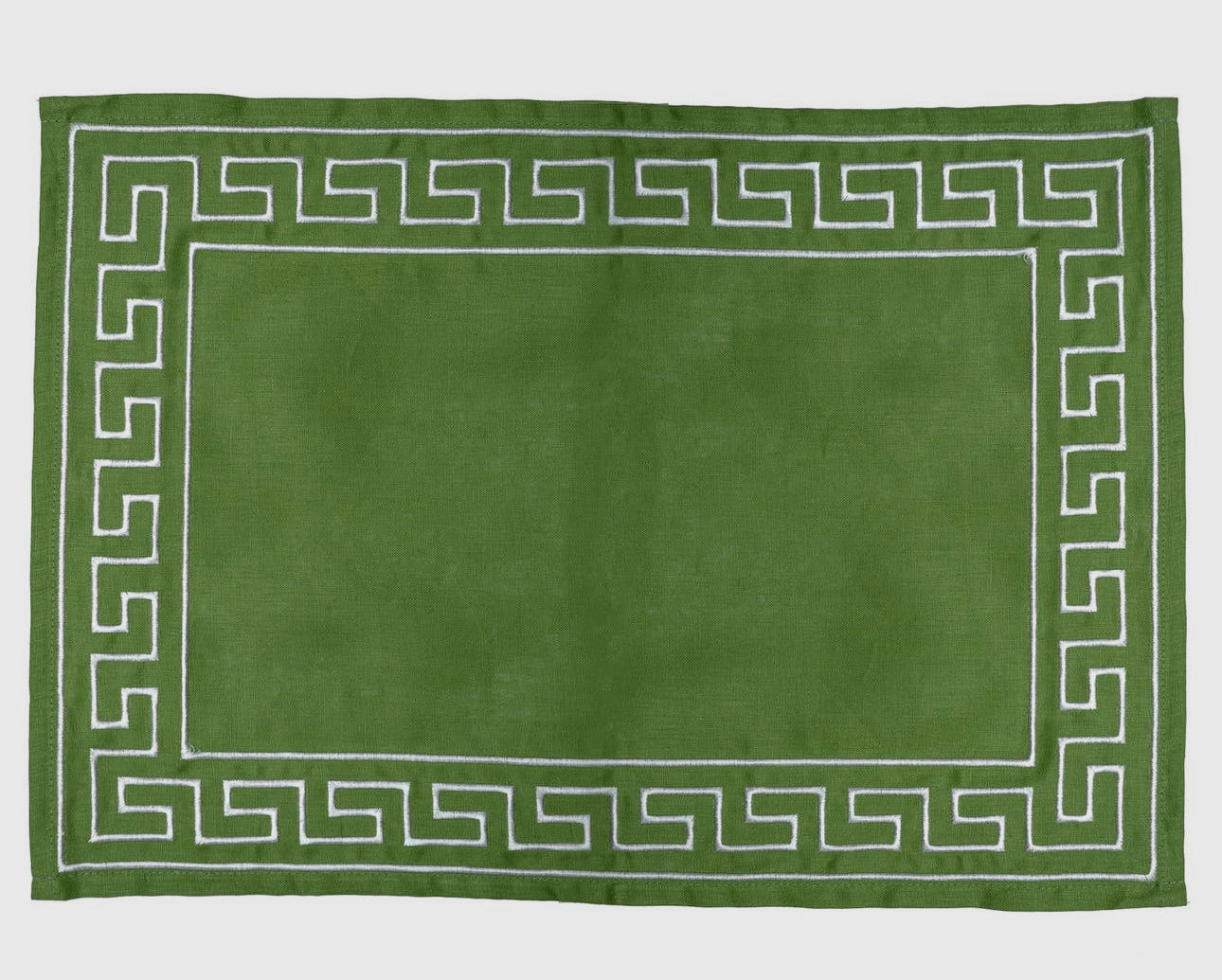 Greek Key Embroidered Placemats