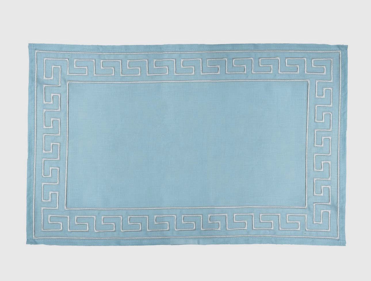 Greek Key Embroidered Placemats