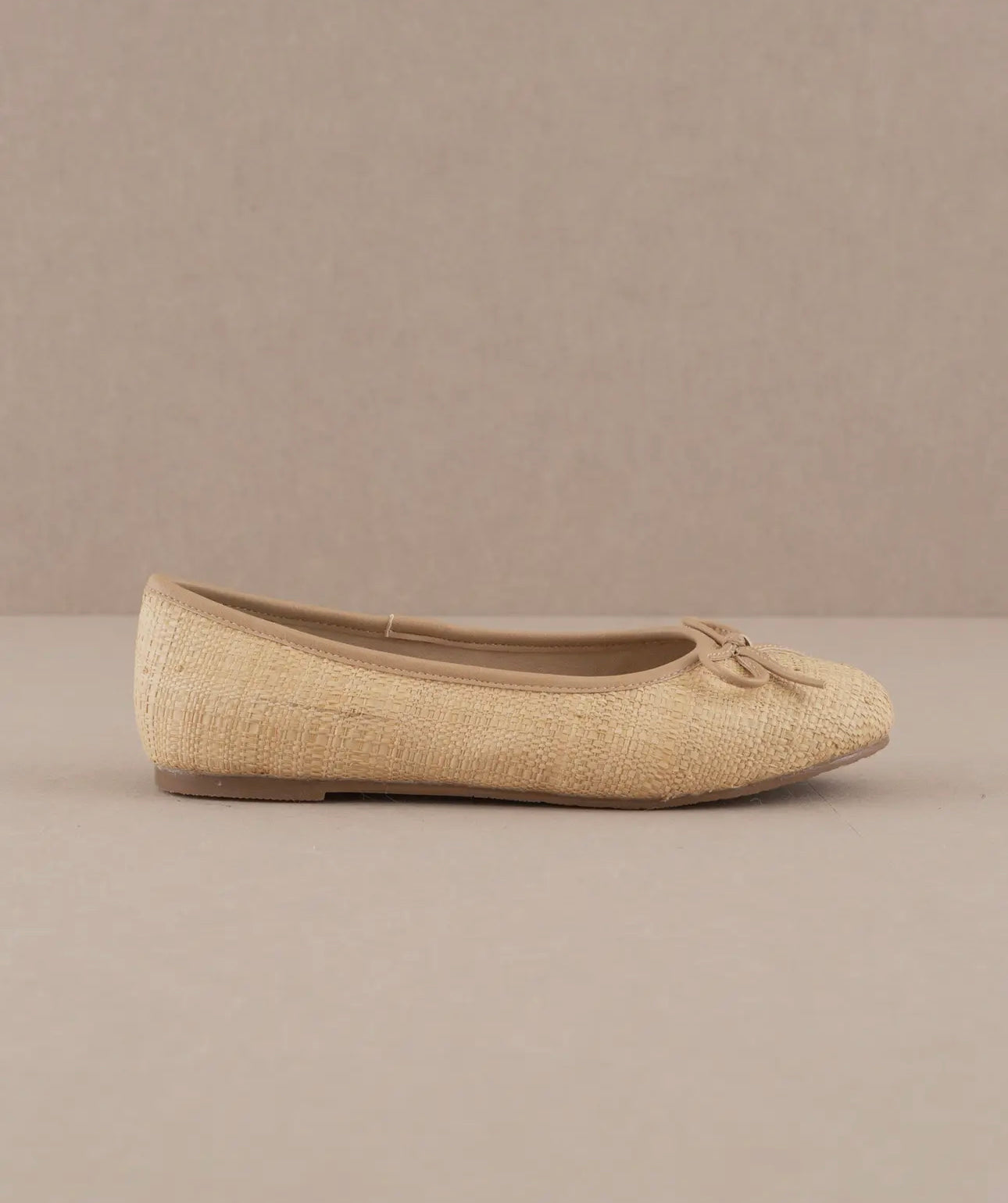 Natural Weave Ballet Flat