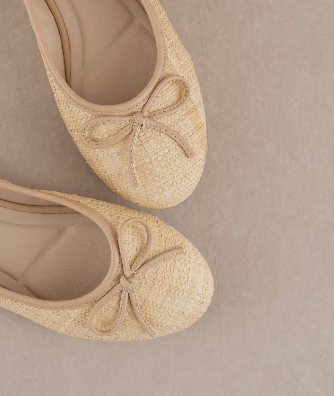 Natural Weave Ballet Flat