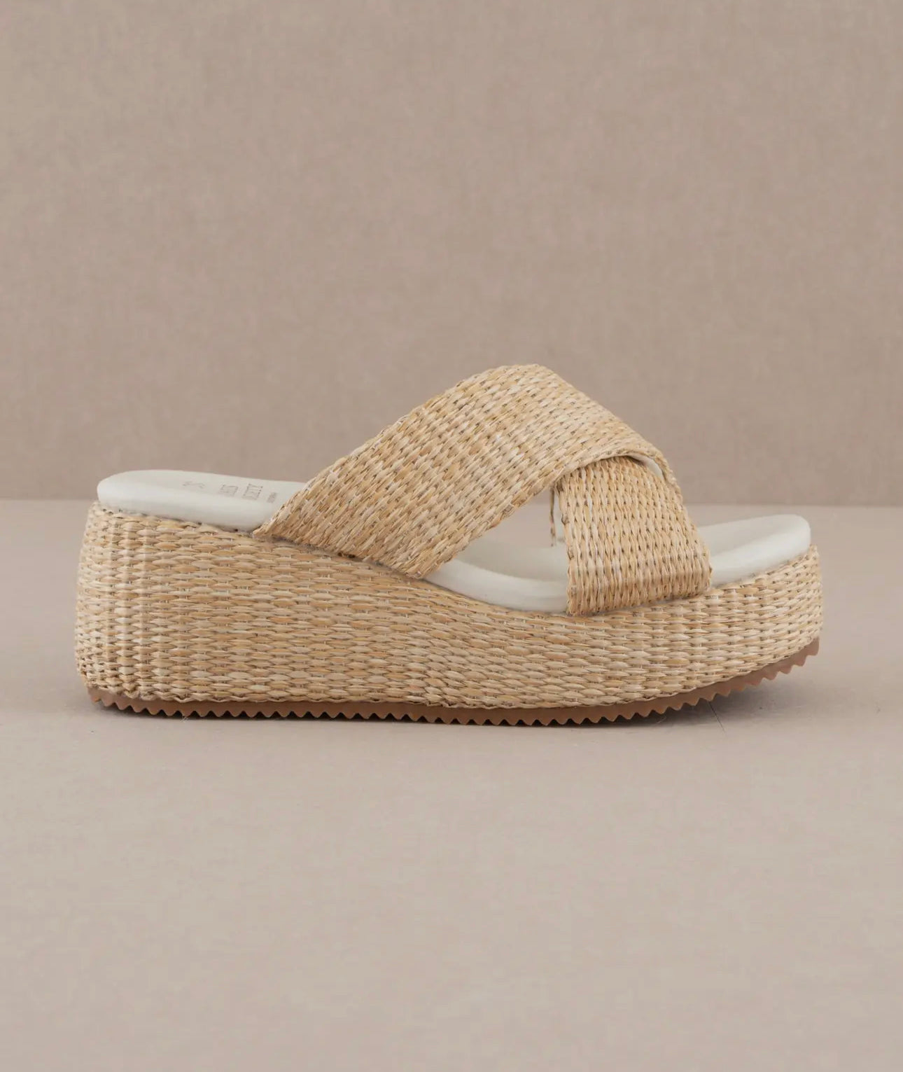 Raffia Platform Wedge