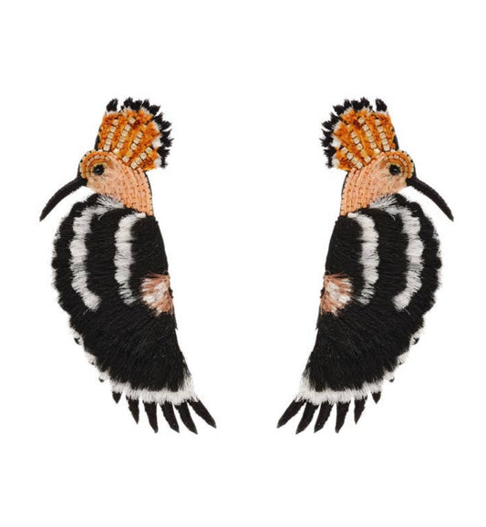 Hoopoe Bird Earrings